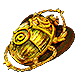 Gilded Sulphite Scarab